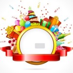 Free Cartoon Happy Birthday Elements Vector 01 - TitanUI