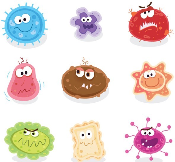 Lovely Cartoon Grimace Icons Vector 03