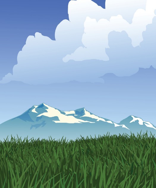 snow capped mountains clipart - photo #16