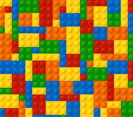 Free Colored Lego Background Vector TitanUI