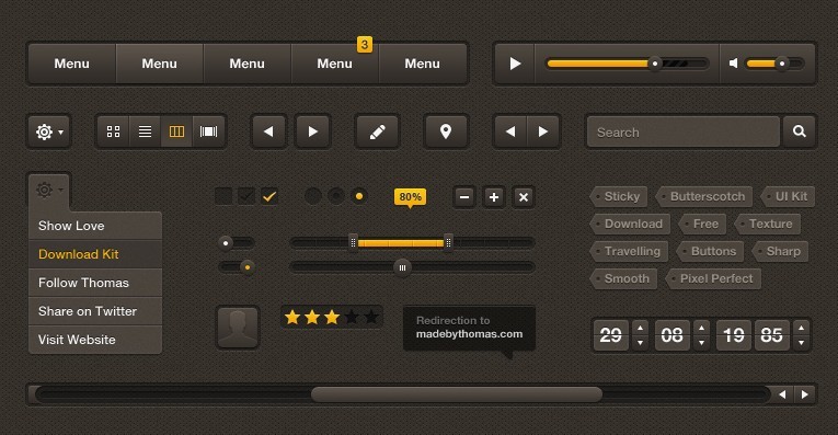 Butterscotch - Modern Web UI Kit
