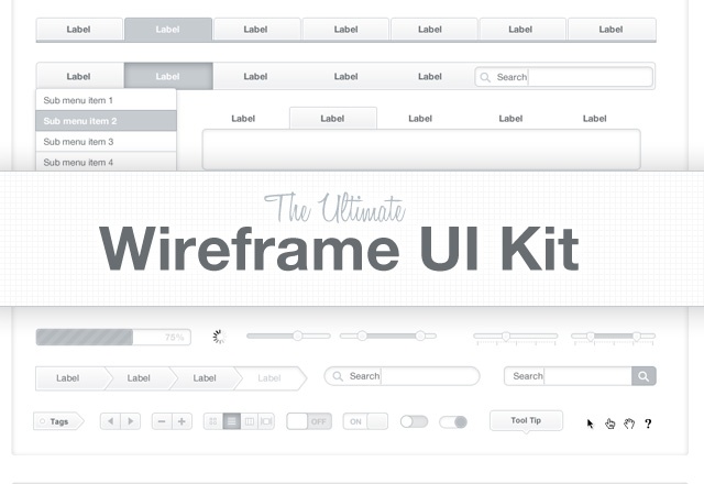 Ultimate Wireframe UI Kit