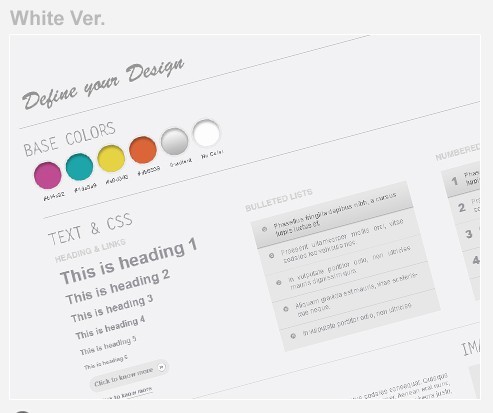 Web Wireframe Kit White