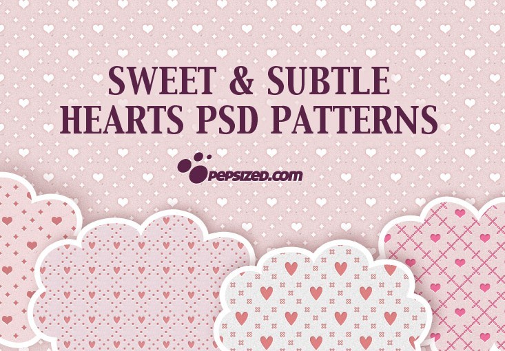 Sweet and Subtle Hearts PSD
