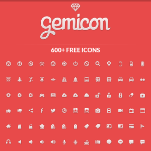 600+ Original High-quality Icons - Gemicon