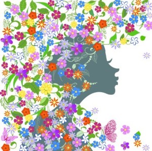 Abstract Butterfly Girl Vector Design 02