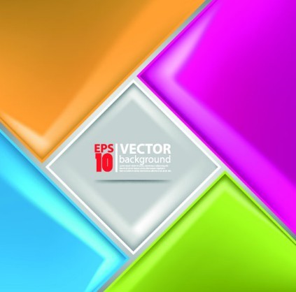 Abstract Vector background with Color Blocks