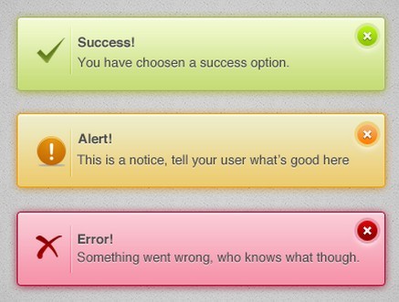 Alert Dialogs PSD