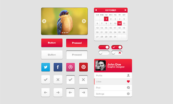 Armas Free PSD UI Kit
