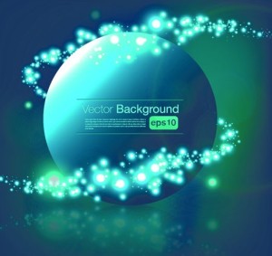 Beautiful Blue Shine Vector Background 03