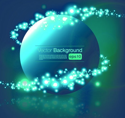 Beautiful Blue Shine Vector Background 03