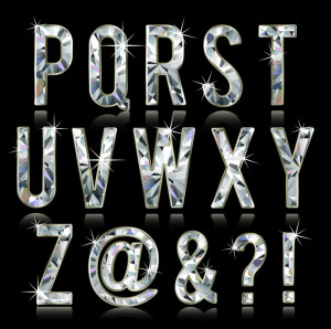 Bright Shining Fonts Vector 02