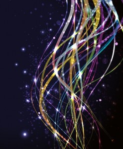 Brightly Colored Vector Lines Background