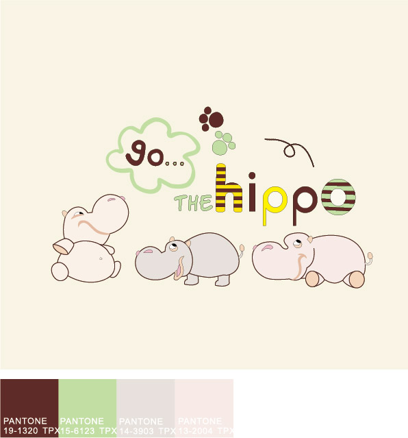 Cartoon Hippopotamus Vector Illustration
