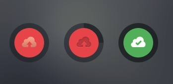 Clean Cloud upload Button