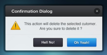 Free Confirmation Dialog Psd Titanui
