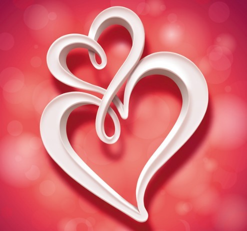 Creative Heart-Shaped Greeting Card