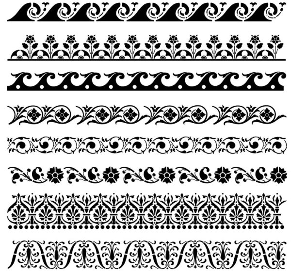 Dark Lace Patterns Vector Texture
