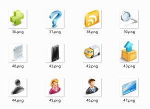 E-Commercial Website Icons