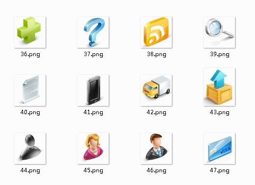 E-Commercial Website Icons