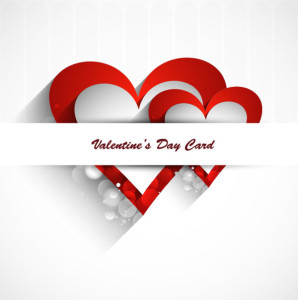 Elegant Valentine's Day Card Template Vector 03