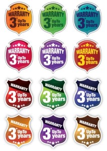 Elegant Warranty Vector Label
