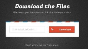 Email Submission Form PSD