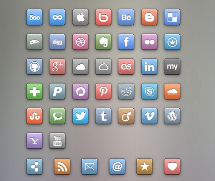 Free Colored Social Icons