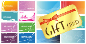 Gift Card Background Template Vector