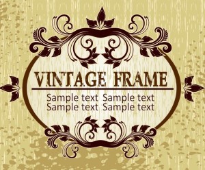 Graceful Classical Vector Frame 02