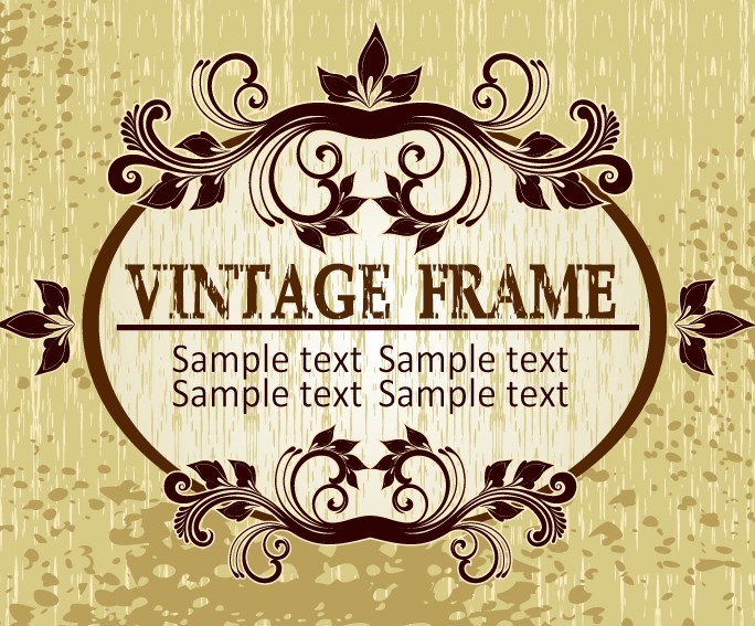 Graceful Classical Vector Frame 02