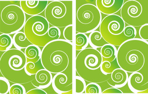 Green Abstract Swirls Background