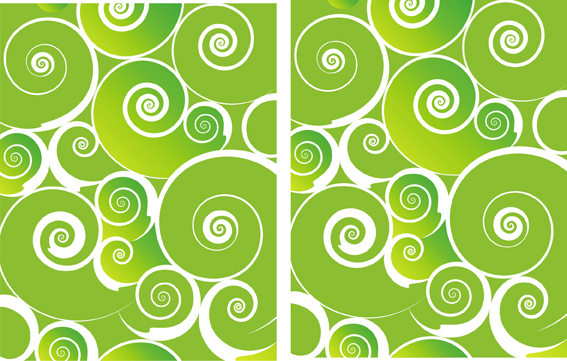 Green Abstract Swirls Background