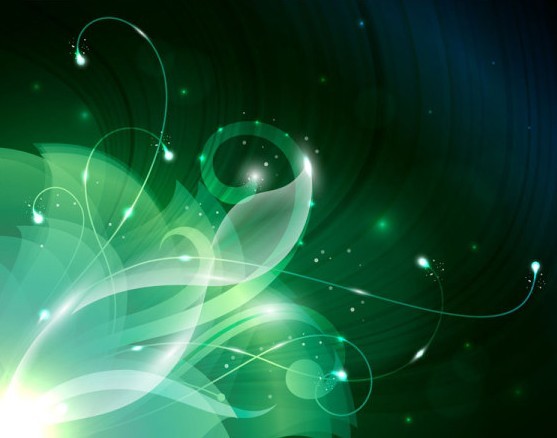 Green Vector Background with Abstract Pattern