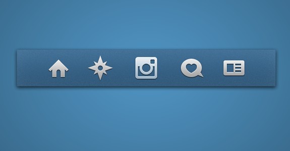 Grey Instagram Icons