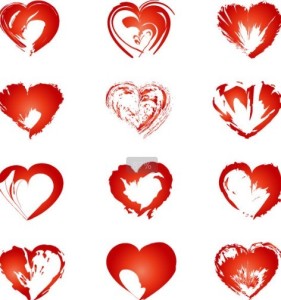 Hand-Drawn Red Heart Vector