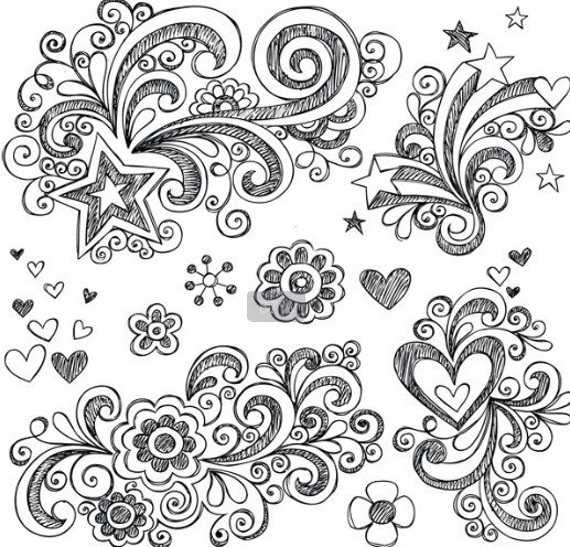 Hand Drawn Vector Floral Patterns 02