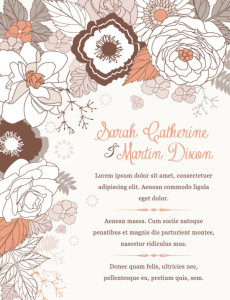 Hand Painted Flowers Card 01