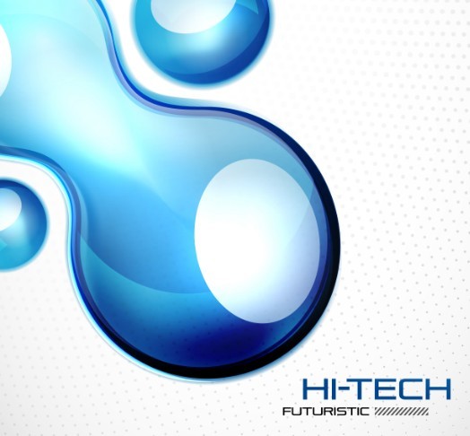 Hi-Tech Futuristic Vector Background 03