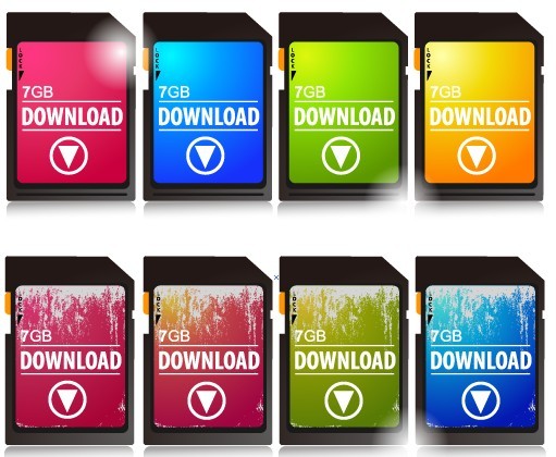 Memory Card Like Download Button