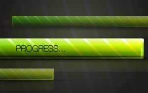 Modern Green Vector Progress Bar