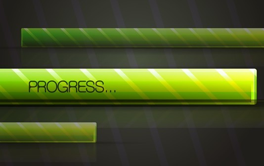 Modern Green Vector Progress Bar