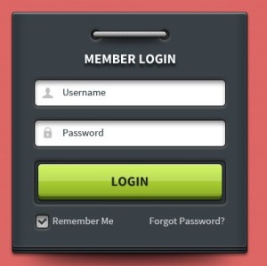 Modern Login Form UI Element