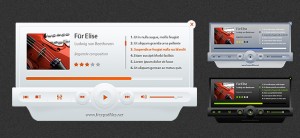Music Player PSD Mockup