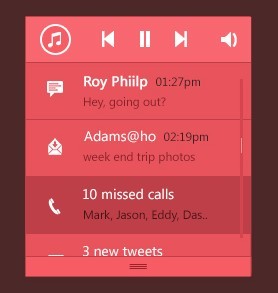 Notifications Bar UI Elements