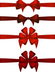 Red Rosette Vector Design Material 02