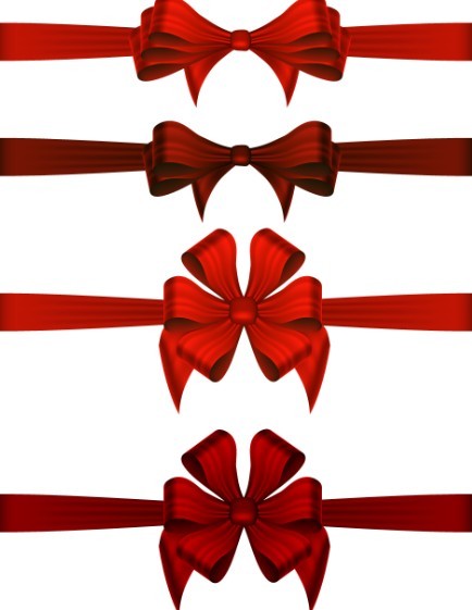 Red Rosette Vector Design Material 02