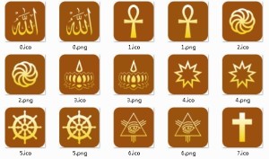 Religious Symbols Icons