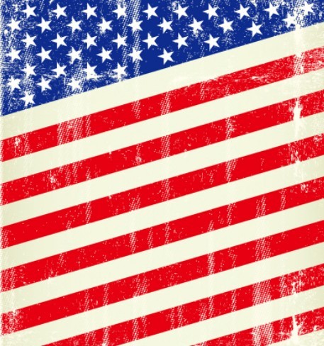 Retro American Flag Vector