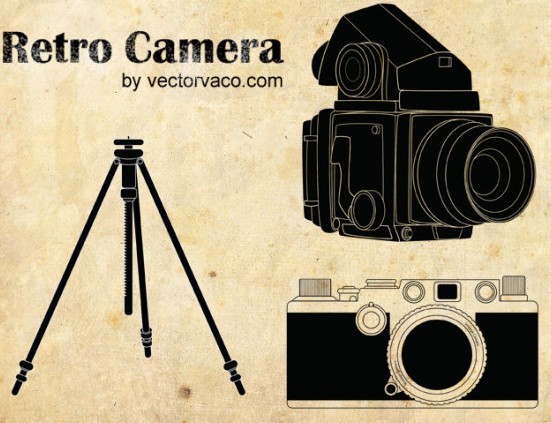 Retro Camera Vector